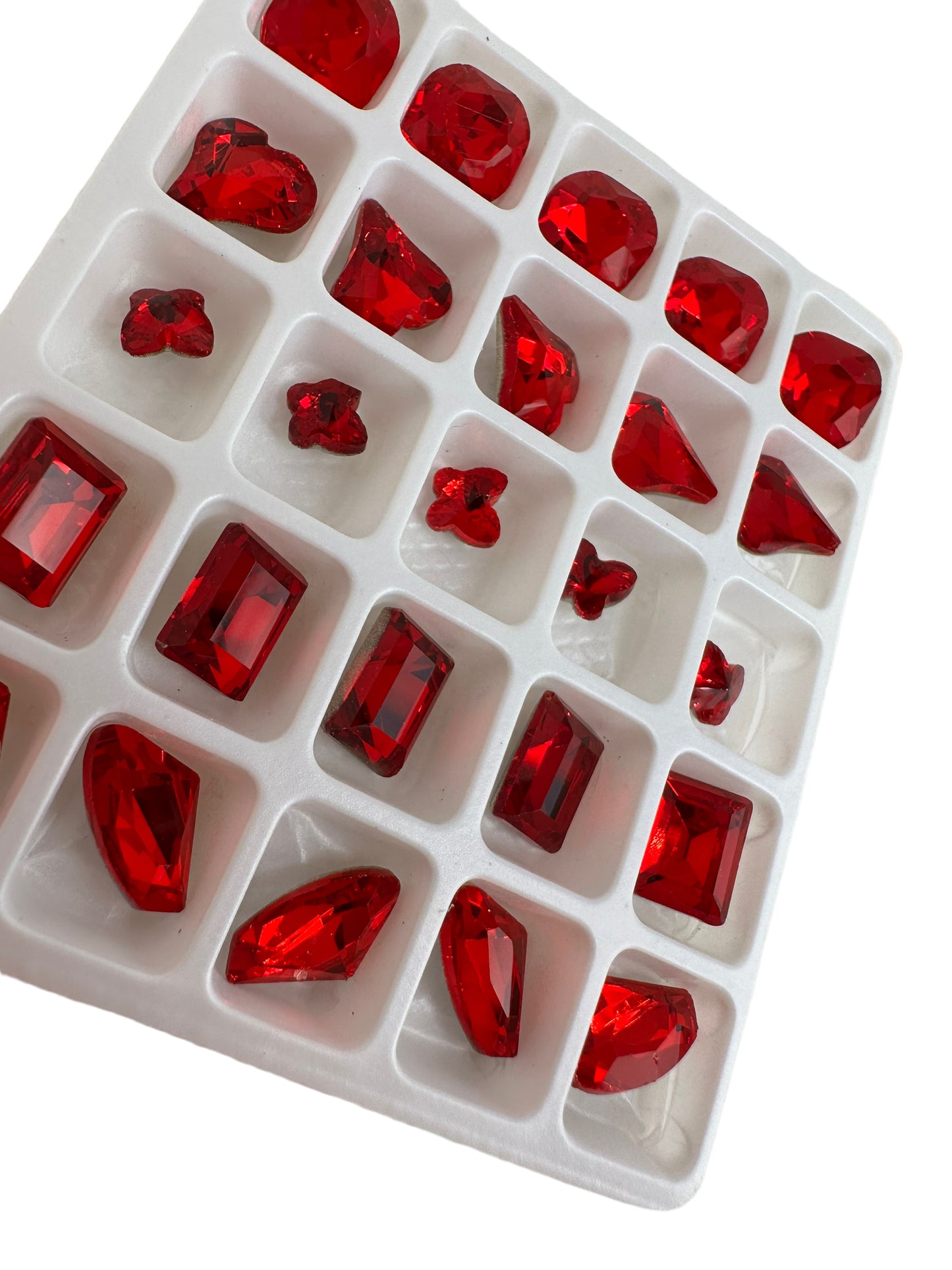 Mix Red Rhinestones