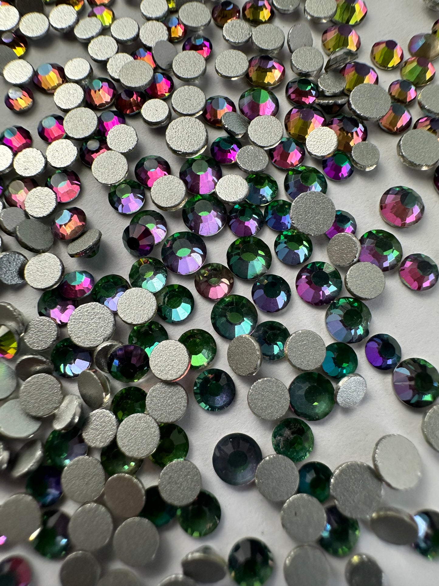 Green Flame Rhinestones