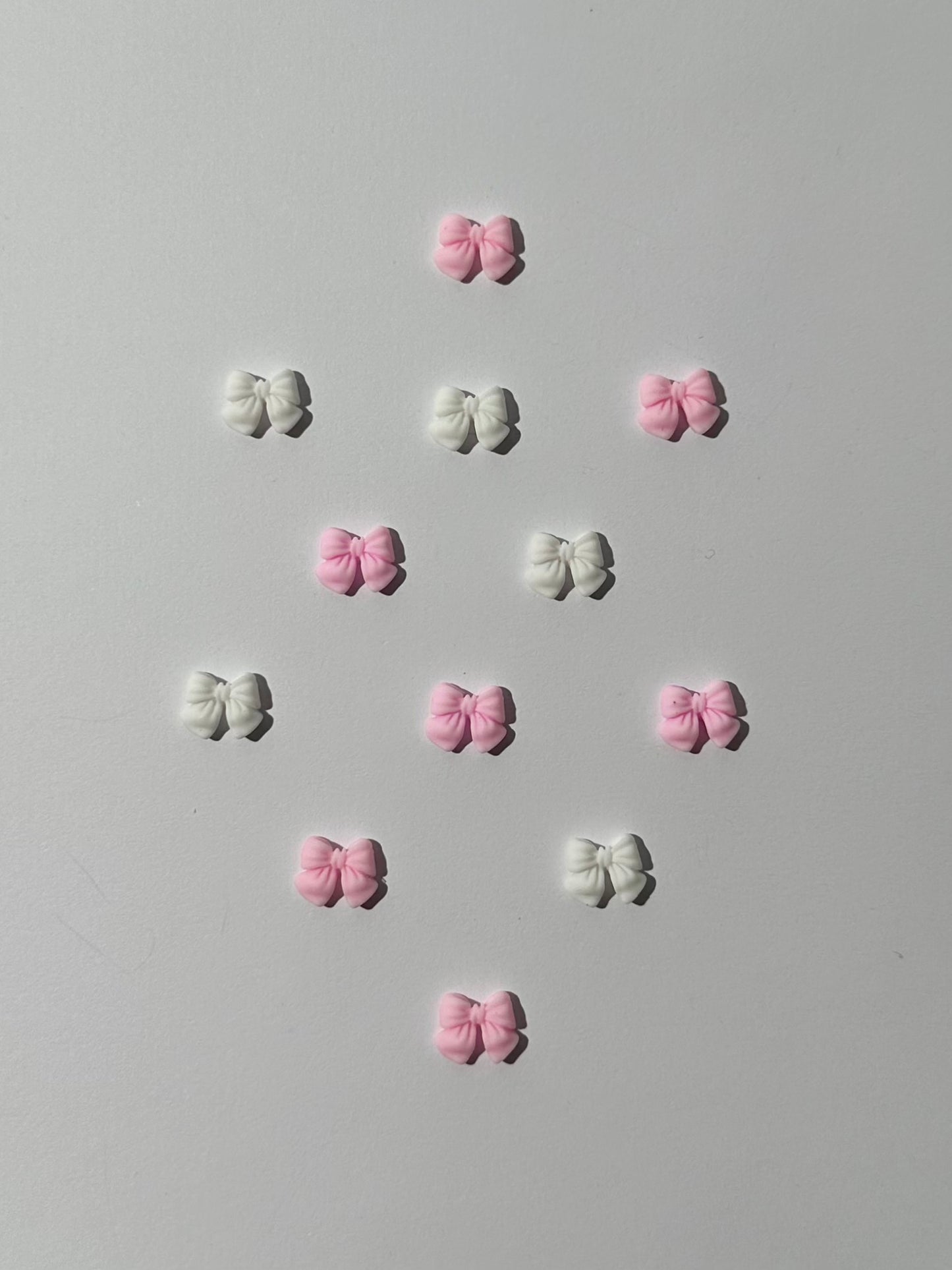 Pink & White Bows