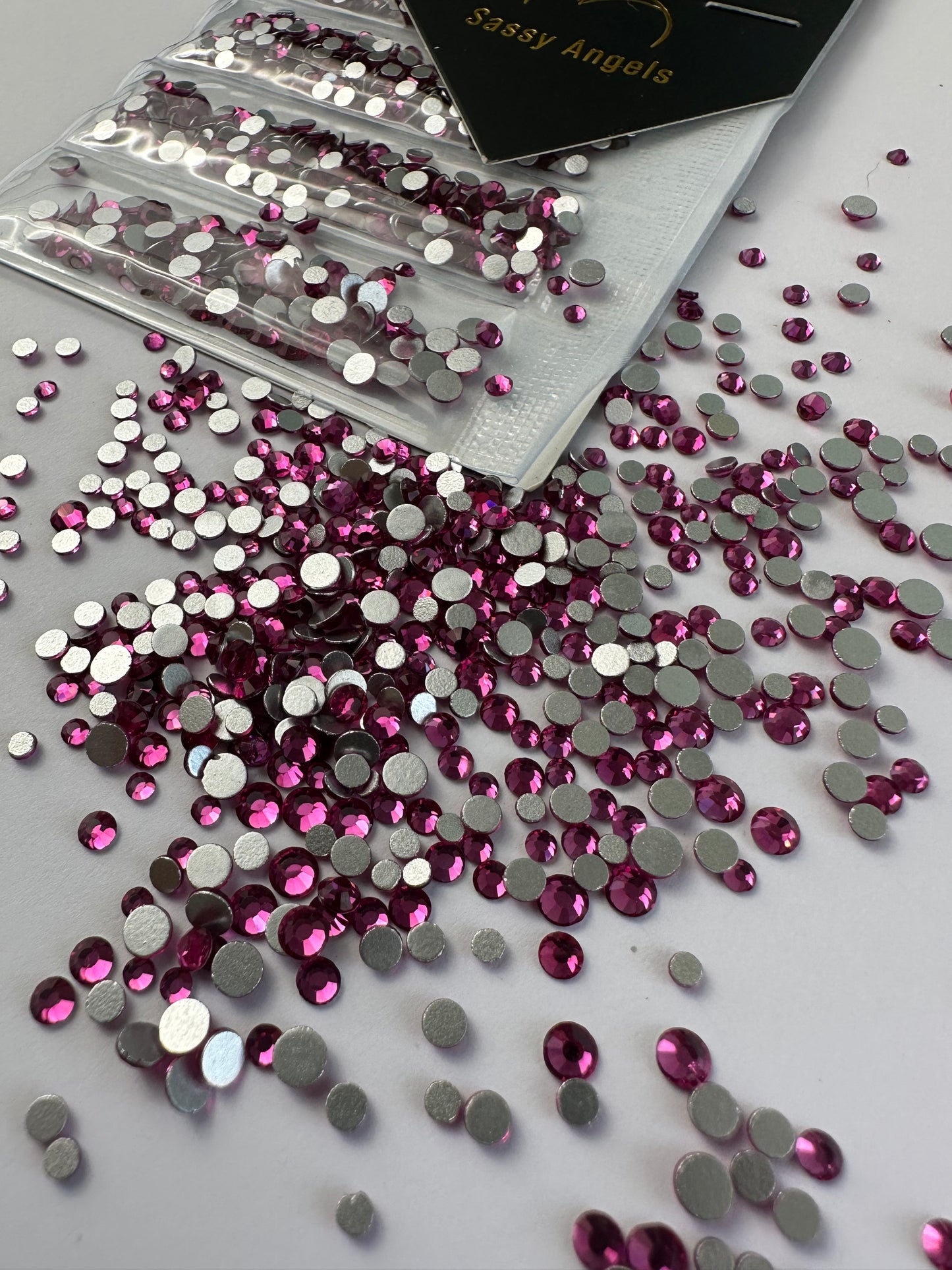Fuchsia Rhinestones